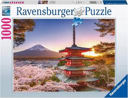 RAVENSBURGER - MOUNT FUJI CHERRY BLOSSOM VIEW 1000 PIECE PUZZLE