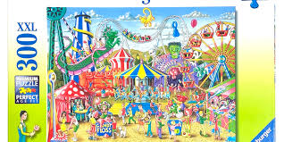 RAVENSBURGER - FUN AT THE CARNIVAL 300 PIECE PUZZEL - Toyworld Frankston