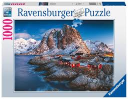 RAVENSURGER - VILLAGE ON LOFOTEN ISLANDS 1000 PIECE PUZZLE - Toyworld Frankston