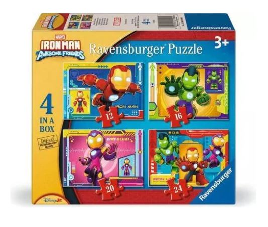 RAVENSBURGER PUZZLE - IRONMAN & HIS AWESOME FRIENDS 12/16/20/24P - Toyworld Frankston