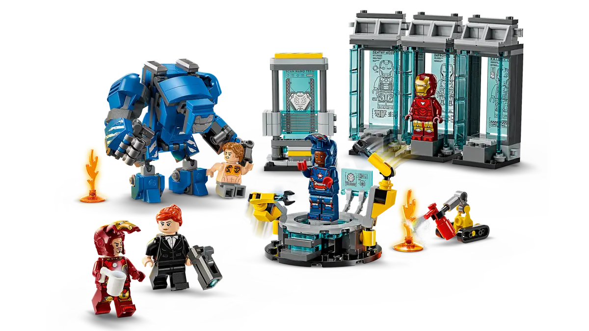 LEGO 76315 MARVEL IRON MAN'S LABORATORY : HALL OF ARMOR - Toyworld Frankston