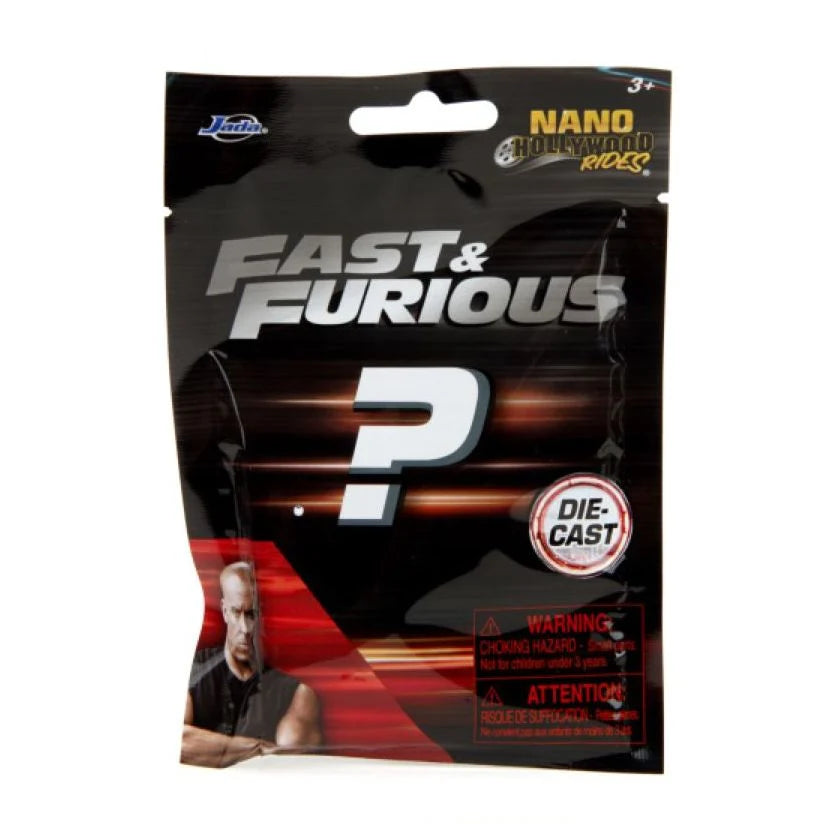 FAST AND FURIOUS NANO HOLLYWOOD RIDES DIE-CAST MYSTERY VEHICLE BLIND BAG - Toyworld Frankston