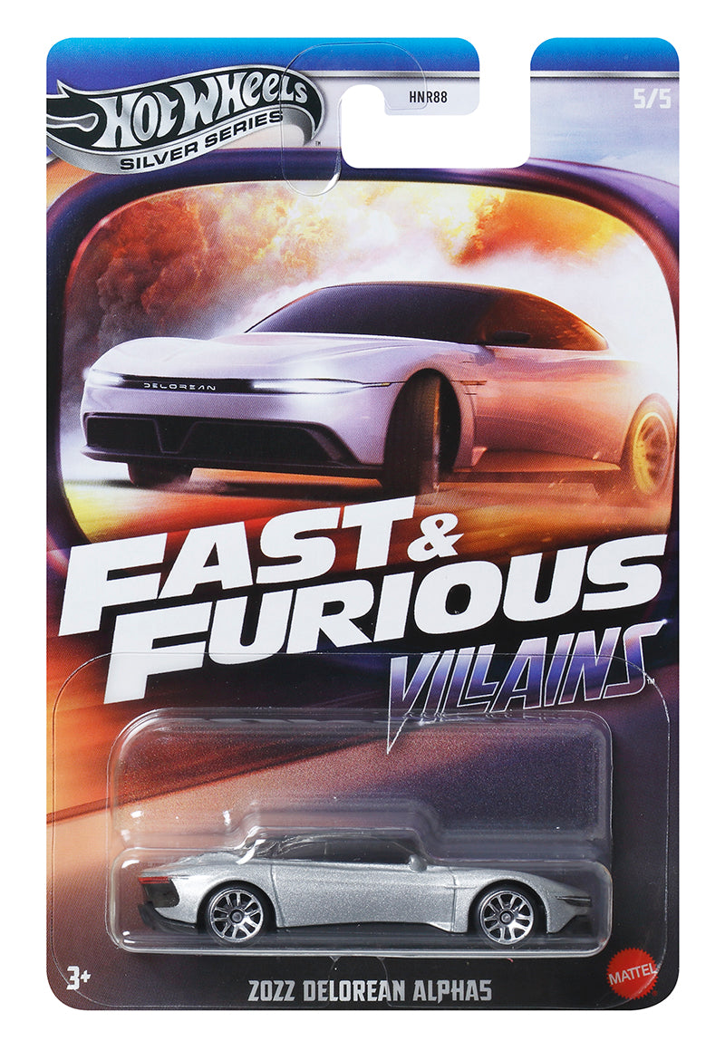 HOT WHEELS FAST & FURIOUS VILLAINS - 2022 DELOREAN ALPHAS - Toyworld Frankston