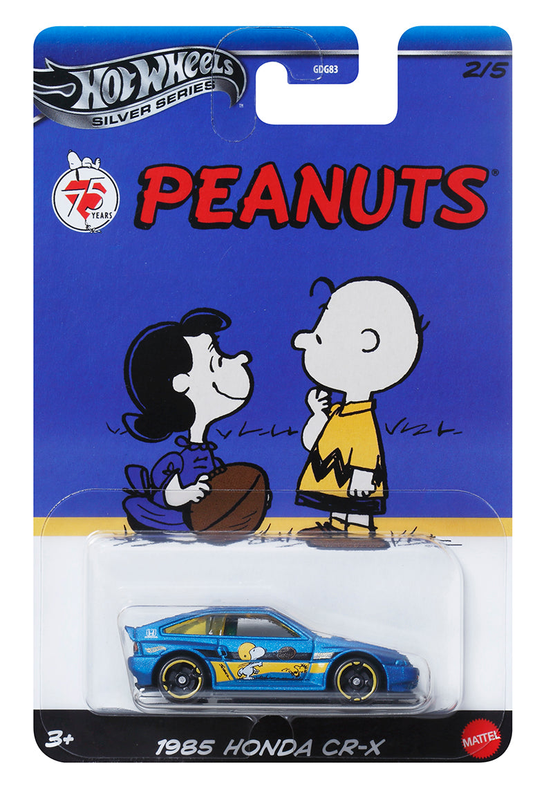 HOT WHEELS PEANUTS 75TH - 1985 HONDA CR-X - Toyworld Frankston