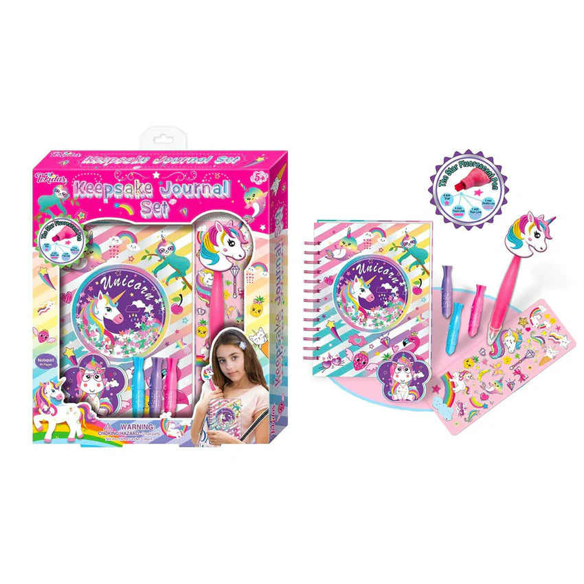 KEEPSAKE JOURNAL SET UNICORN - Toyworld Frankston