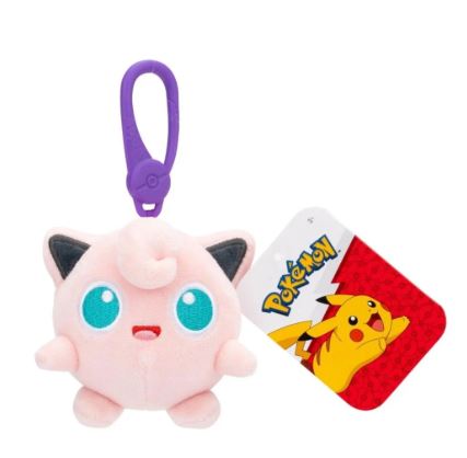 POKEMON CLIP ON PLUSH - JIGGLYPUFF - Toyworld Frankston