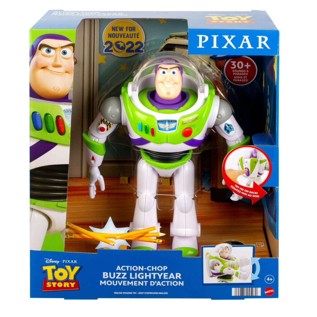 DISNEY PIXAR 12 INCH ACTION-CHOP CLASSIC BUZZ LIGHTYEAR - Toyworld Frankston