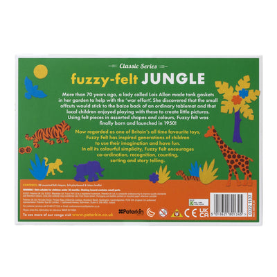 PETERKIN FUZZY FELT CLASSIC JUNGLE FELT ART COLLECTION - Toyworld Frankston