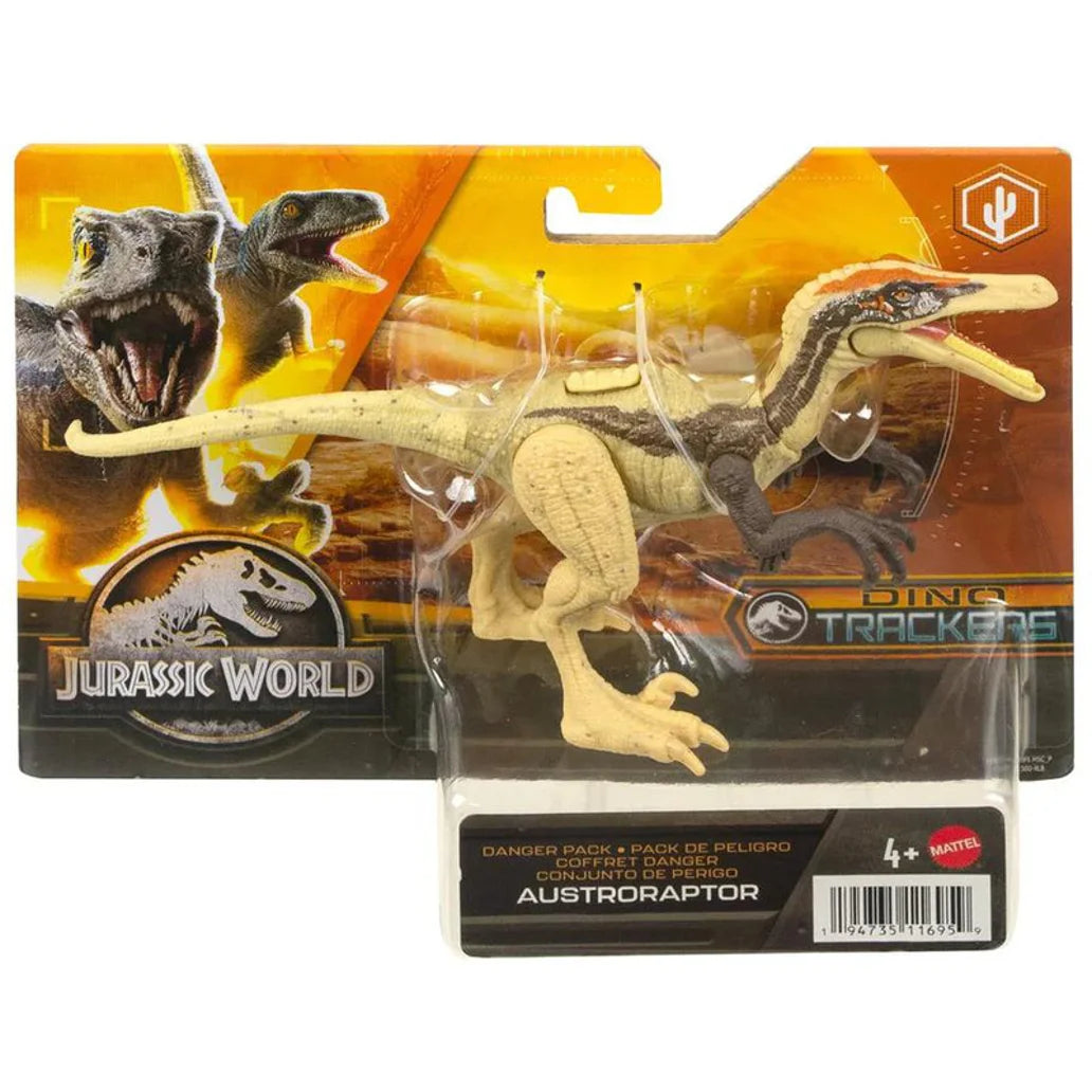 JURASSIC WORLD DANGER PACK - AUSTRORAPTOR - DINO TRACKER FIGURE - Toyworld Frankston