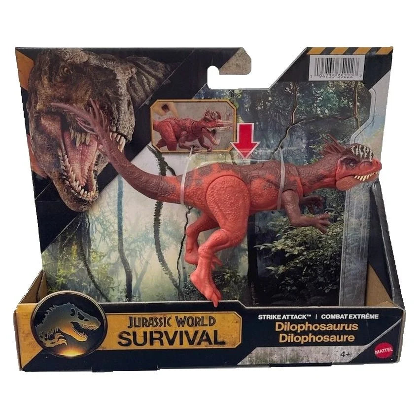 JURASSIC WORLD SURVIVAL STRIKE ATTACK - DILOPHOSAURUS - Toyworld Frankston