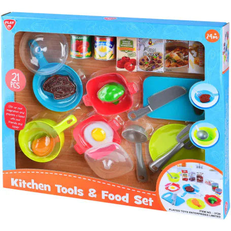 PLAYGO KITCHEN TOOLS& FOOD SET - Toyworld Frankston