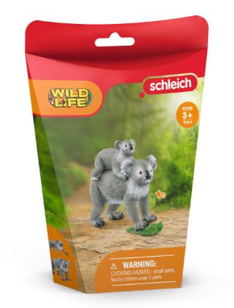 SCHLEICH - WILD LIFE - KOALA MOTHER AND BABY - Toyworld Frankston