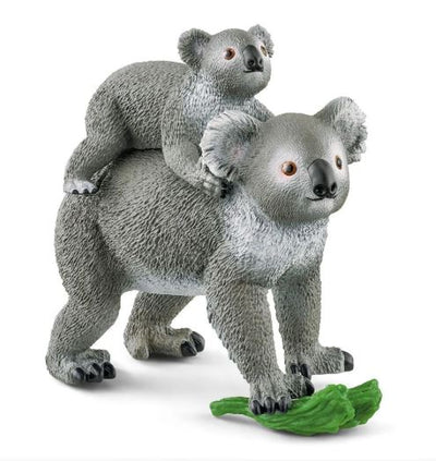 SCHLEICH - WILD LIFE - KOALA MOTHER AND BABY