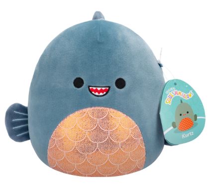 SQUISHMALLOWS - 7.5 INCH PLUSH - KURTZ THE PIRANHA - Toyworld Frankston
