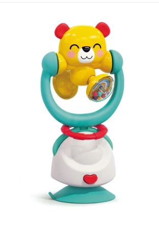 HOLA - 2 IN 1 HIGH CHAIR TOYS & BABY RATTLE - KUNG FU BEAR - Toyworld Frankston
