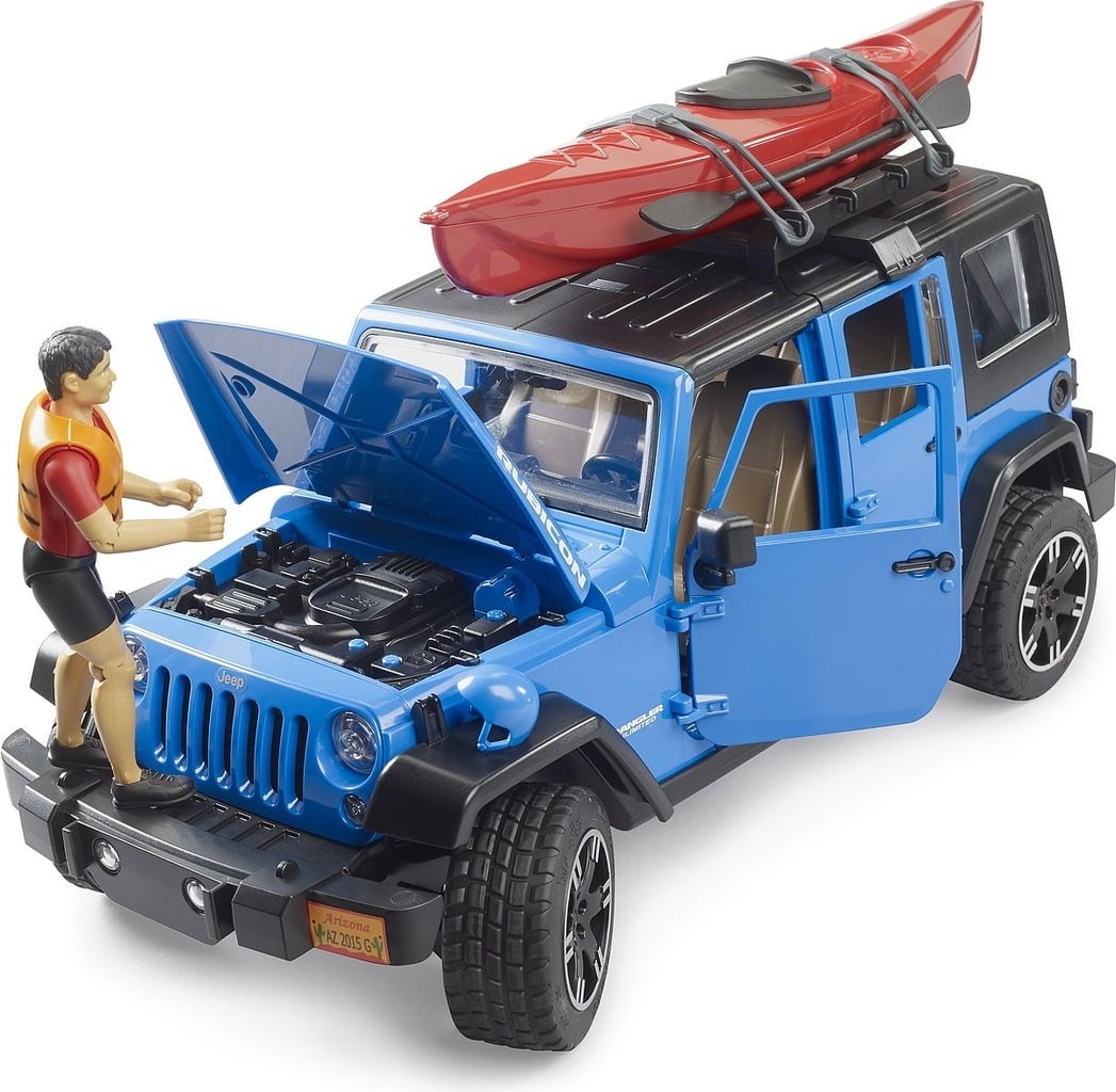 BRUDER LEISURE TIME JEEP WRANGLER RUBICON W/ KAYAK
