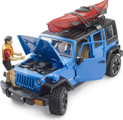 BRUDER LEISURE TIME JEEP WRANGLER RUBICON W/ KAYAK