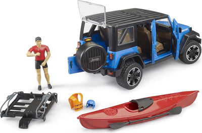 BRUDER LEISURE TIME JEEP WRANGLER RUBICON W/ KAYAK
