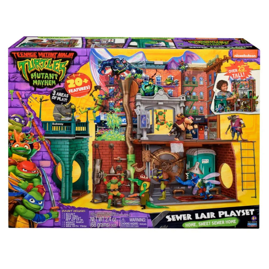 TEENAGE MUTANT NINJA TURTLES - SEWER LAIR PLAYSET - Toyworld Frankston