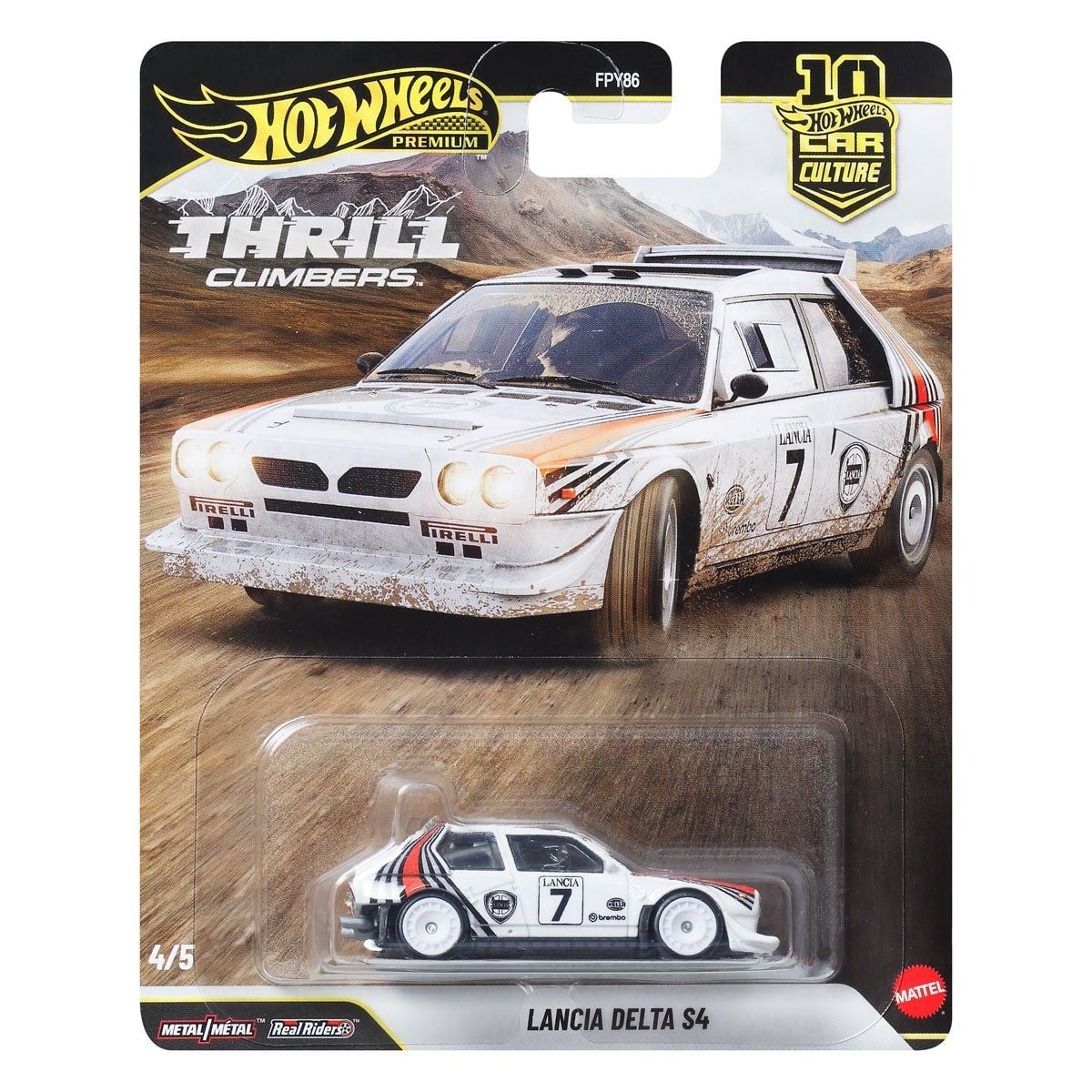 HOT WHEELS PREMIUM THRILL CLIMBERS - LANCIA DELTA S4 - Toyworld Frankston