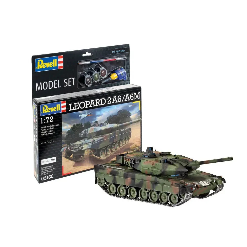 REVELL STARTER KIT 1/72 MODEL SET LEOPARD 2A6/A6M