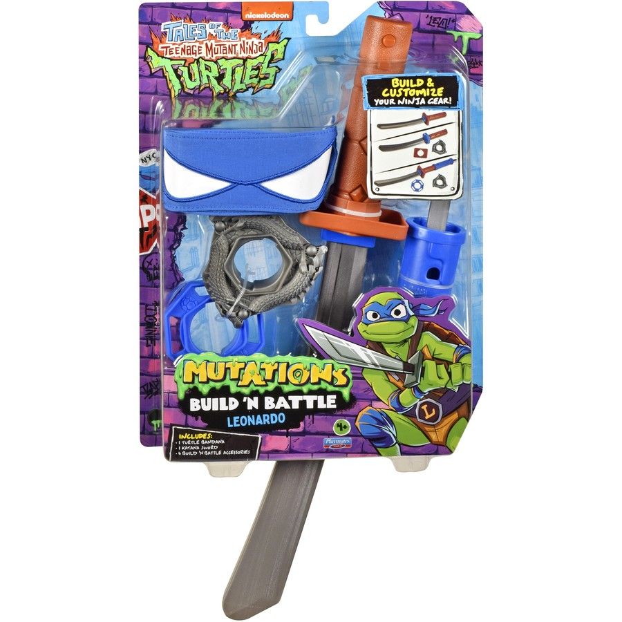 TEENAGE MUTANT NINJA TURTLES - TALES OF THE TEENAGE MUTANT NINJA TURTLES MUTATIONS BUILD 'N BATTLE LEONARDO - Toyworld Frankston