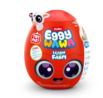 ZURU EGGY WAWA - LEARN ON THE FARM FAMILY ANIMALS SURPRISE EGG - Toyworld Frankston