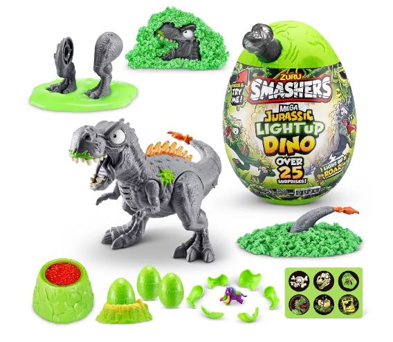 ZURU SMASHERS - MEGA JURASSIC LIGHT UP DINO EGG