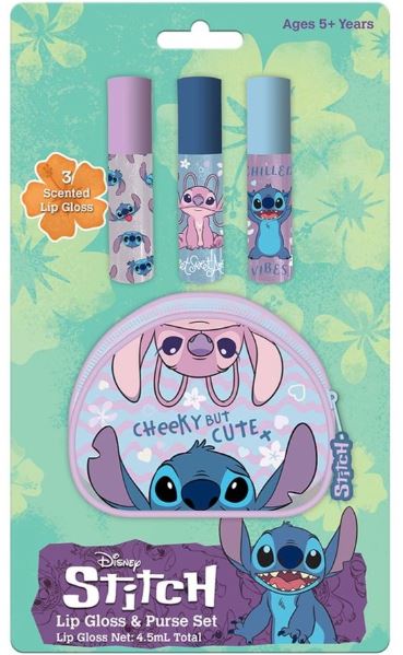 DISNEY STITCH LIP GLOSS AND PURSE SET - Toyworld Frankston