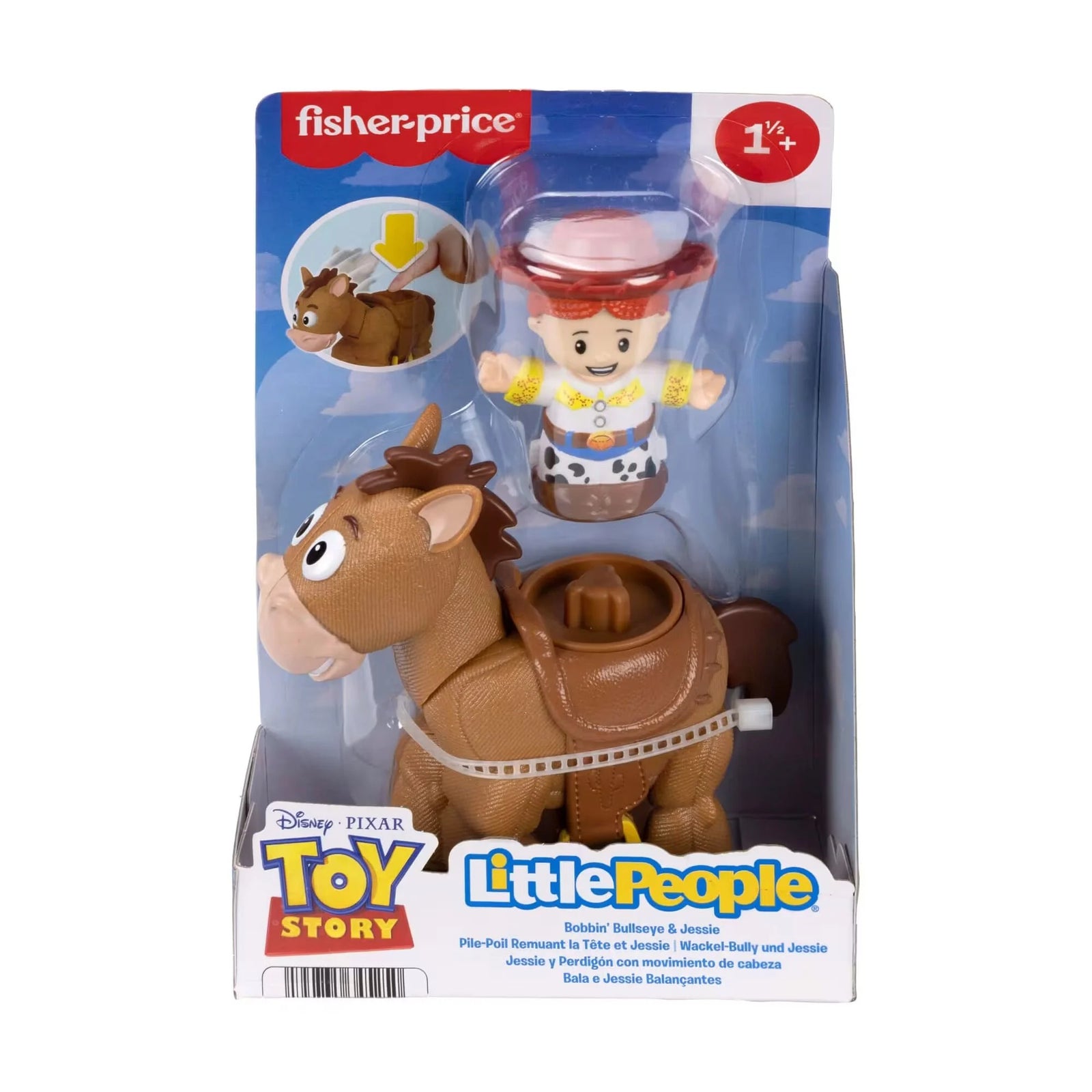 FISHER PRICE LITTLE PEOPLE TOY STORY BOBBIN' BULLSEYE AND JESSIE - Toyworld Frankston