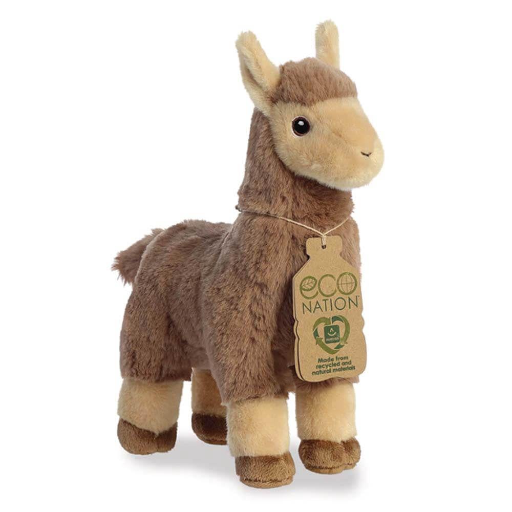 ECO NATION BROWN LLAMA SOFT TOY - Toyworld Frankston