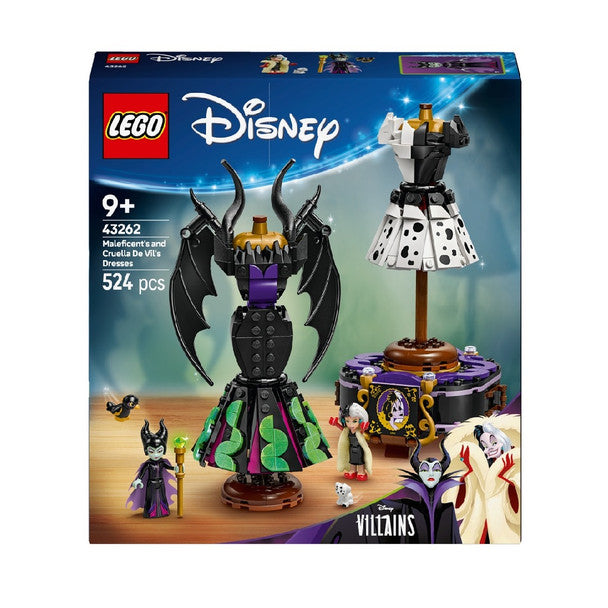 LEGO DISNEY 43262 MALEFICENTS AND CRUELLA DE VILS DRESSES - Toyworld Frankston