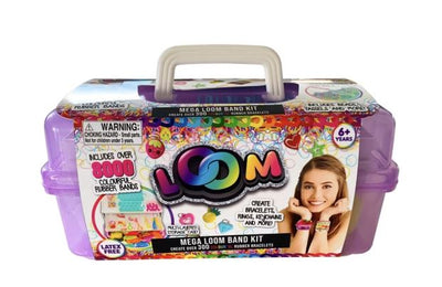 MEGA LOOM BAND KIT - CARRY CASE 8000 PIECES - Toyworld Frankston