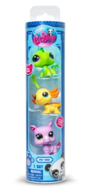 LITTLEST PET SHOP TRIO IN TUBE 3 PACK WILD VIBES - Toyworld Frankston