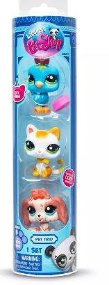 LITTLEST PET SHOP TRIO IN TUBE 3 PACK CITY VIBES - Toyworld Frankston