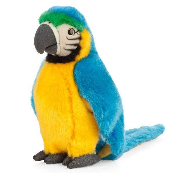 LIVING NATURE BLUE MACAW LARGE PLUSH - Toyworld Frankston