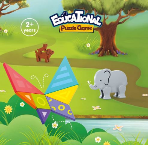 HOLA - EDUCATIONAL PUZZLE GAME - MAGNETIC ANIMAL PUZZLE - Toyworld Frankston