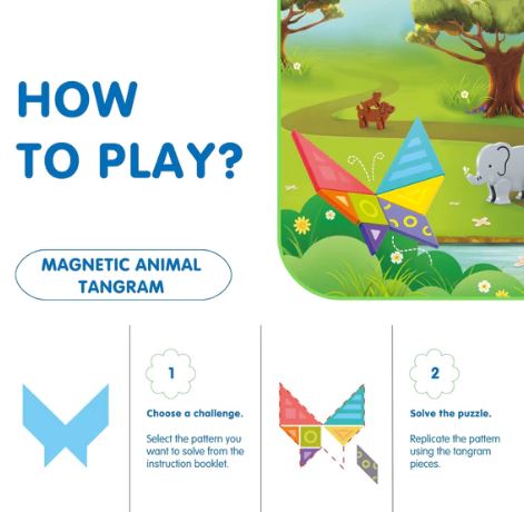 HOLA - EDUCATIONAL PUZZLE GAME - MAGNETIC ANIMAL PUZZLE - Toyworld Frankston