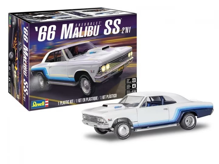REVELL 1:24 1966 CHEVROLET MALIBU SS - Toyworld Frankston