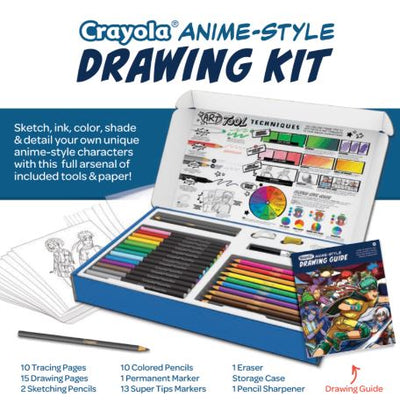 CRAYOLA ANIME -STYLE DRAWING KIT- LEARN TO DRAW - Toyworld Frankston