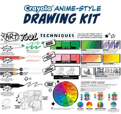 CRAYOLA ANIME -STYLE DRAWING KIT- LEARN TO DRAW - Toyworld Frankston