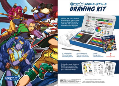 CRAYOLA ANIME -STYLE DRAWING KIT- LEARN TO DRAW - Toyworld Frankston