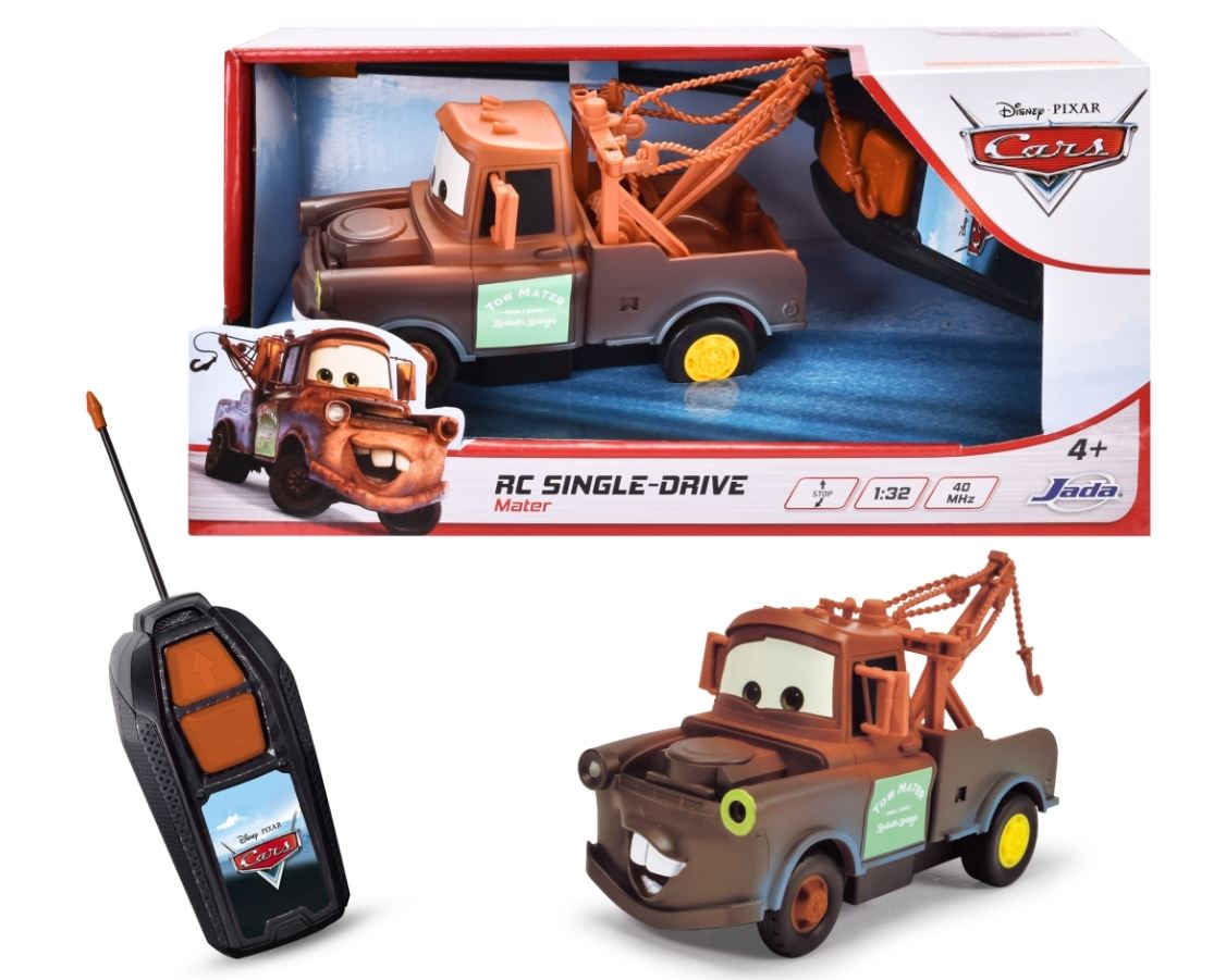 DISNEY CARS - RC SINGLE RACER 1:32 SCALE - MATER - Toyworld Frankston