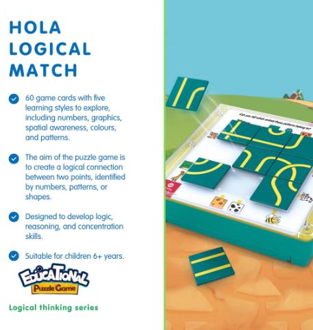 HOLA - EDUCATIONAL PUZZLE GAME - LOGICAL MATCH - Toyworld Frankston