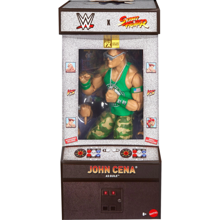 WWE X STREET FIGHTER ELITE COLLECTION - JOHN CENA AS GUILE - Toyworld Frankston