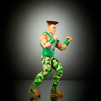 WWE X STREET FIGHTER ELITE COLLECTION - JOHN CENA AS GUILE - Toyworld Frankston