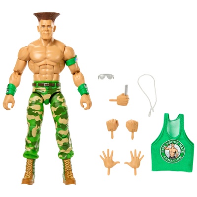 WWE X STREET FIGHTER ELITE COLLECTION - JOHN CENA AS GUILE - Toyworld Frankston