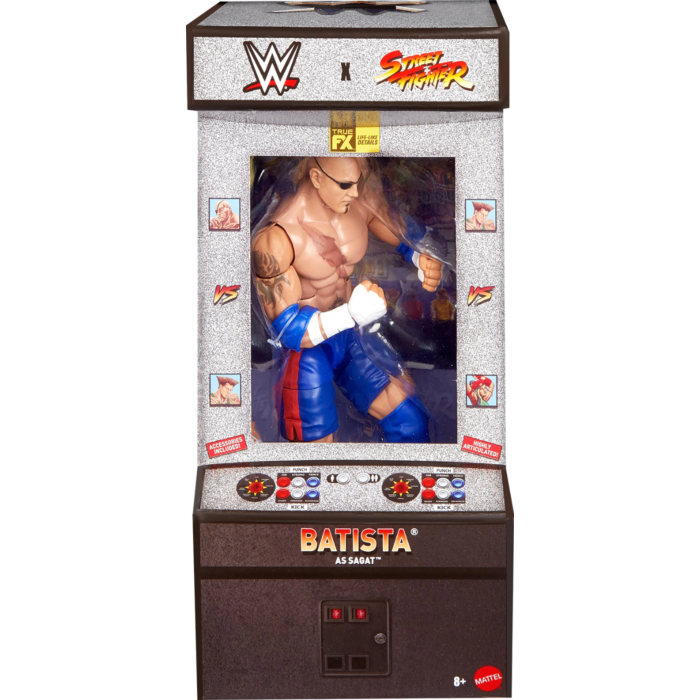 WWE X STREET FIGHTER ELITE COLLECTION - BATISTA AS SAGAT - Toyworld Frankston