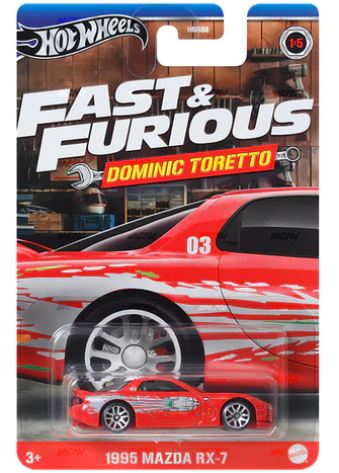 HOT WHEELS FAST & FURIOUS DOMINIC TORETTO - 1995 MAzDA RX-7 - Toyworld Frankston