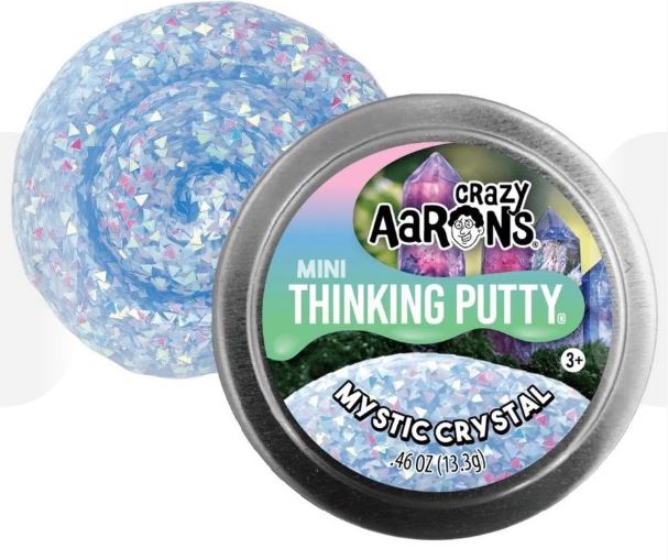 CRAZY AARON'S THINKING PUTTY MINI 2 INCH - MYSTIC CRYSTAL - Toyworld Frankston